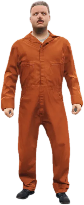 Transparent PNG of the GTA V ped s_m_y_prisoner_01