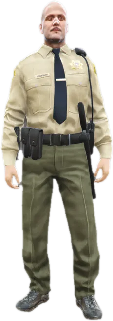 Transparent PNG of the GTA V ped s_m_y_sheriff_01