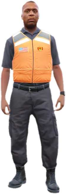 Transparent PNG of the GTA V ped s_m_y_uscg_01