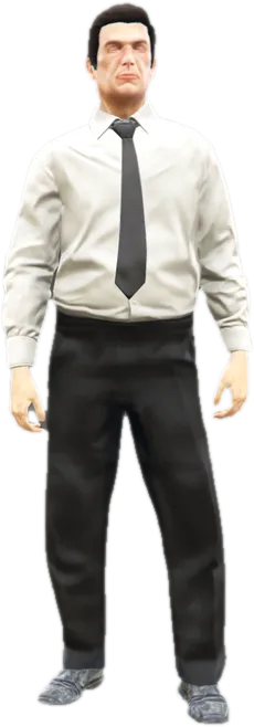 Transparent PNG of the GTA V ped s_m_y_waiter_01