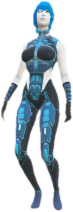 Transparent PNG of the GTA V ped sci_fi_girl