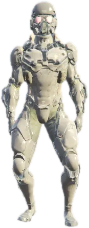 Transparent PNG of the GTA V ped sci_fi_warrior_armor