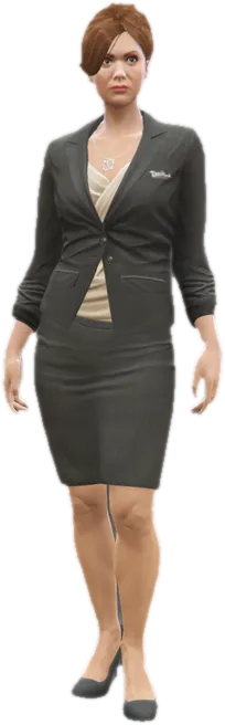 Transparent PNG of the GTA V ped u_f_m_casinoshop_01