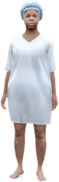 Transparent PNG of the GTA V ped u_f_m_corpse_01