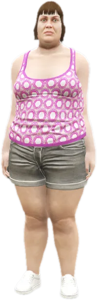 Transparent PNG of the GTA V ped u_f_o_carol
