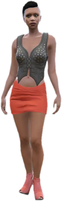 Transparent PNG of the GTA V ped u_f_y_dancelthr_01