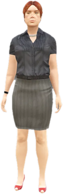 Transparent PNG of the GTA V ped u_f_y_princess