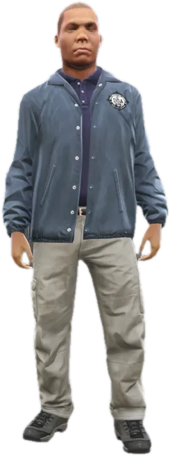 Transparent PNG of the GTA V ped u_m_m_doa_01