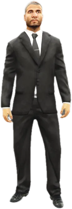 Transparent PNG of the GTA V ped u_m_m_jewelsec_01