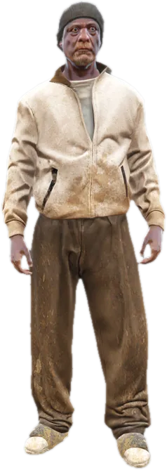 Transparent PNG of the GTA V ped u_m_o_tramp_01