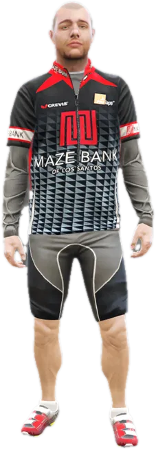Transparent PNG of the GTA V ped u_m_y_cyclist_01