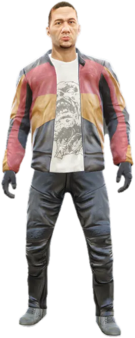 Transparent PNG of the GTA V ped u_m_y_sbike