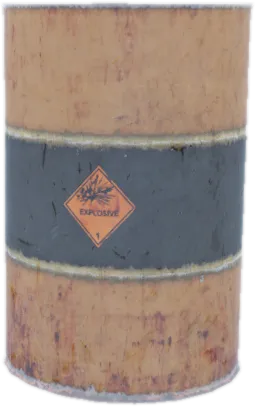 Transparent PNG of the GTA V prop prop_barrel_exp_01c