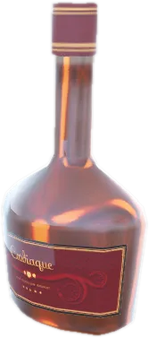 Transparent PNG of the GTA V prop prop_bottle_brandy