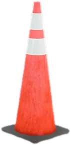 Transparent PNG of the GTA V prop prop_roadcone01a