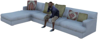 Transparent PNG of the GTA V prop v_ilev_m_sofa