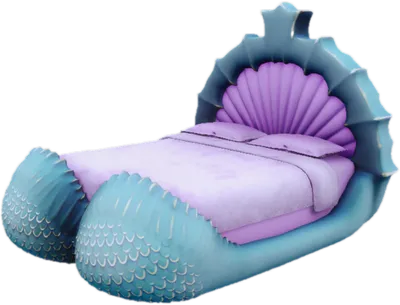 Transparent PNG of the GTA V prop wb_mermaid_bed
