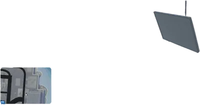 Transparent PNG of the GTA V prop xm_prop_x17_tv_ceiling_01