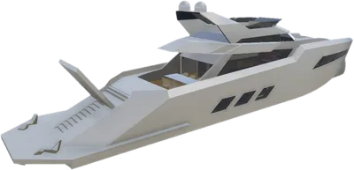 Transparent PNG of the GTA V prop yachtm