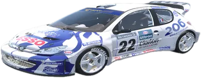 Transparent PNG of the GTA V vehicle 206wrc