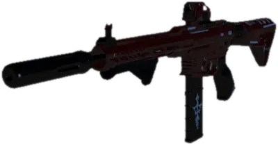 Transparent PNG of the GTA V weapon m4_tactical_red