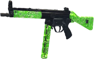 Transparent PNG of the GTA V weapon mp5a2green
