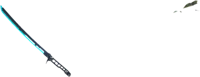 Transparent PNG of the GTA V weapon thermal_katana_cyan