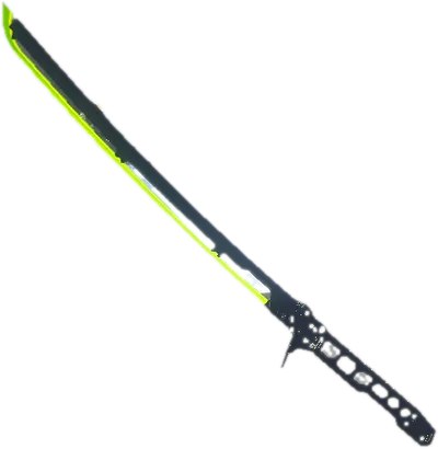 Transparent PNG of the GTA V weapon thermal_katana_lime