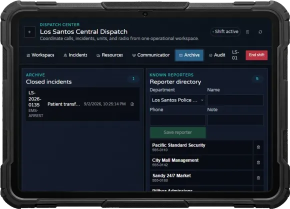 Dispatch Enhanced v2 archive and reporter directory